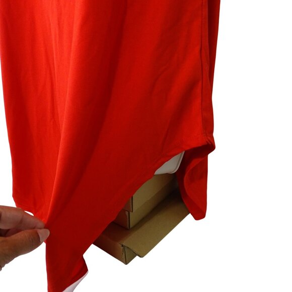 L&B Lucky and Blessed Red Tunic Top Women Size S Short Sleeve Crew Neck NEW - Picture 2 of 10